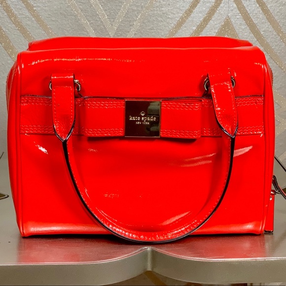 Kate Spade Candy Apple Red Patent Leather Bag - Picture 8 of 8